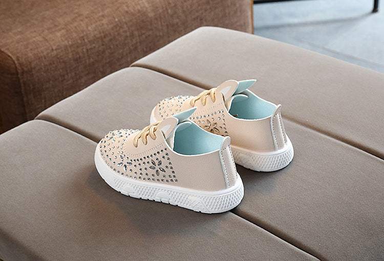Girls Leather Diamond Casual shoe