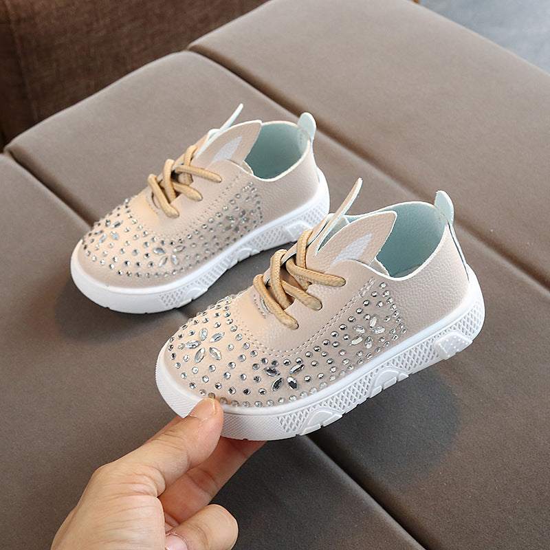 Girls Leather Diamond Casual shoe