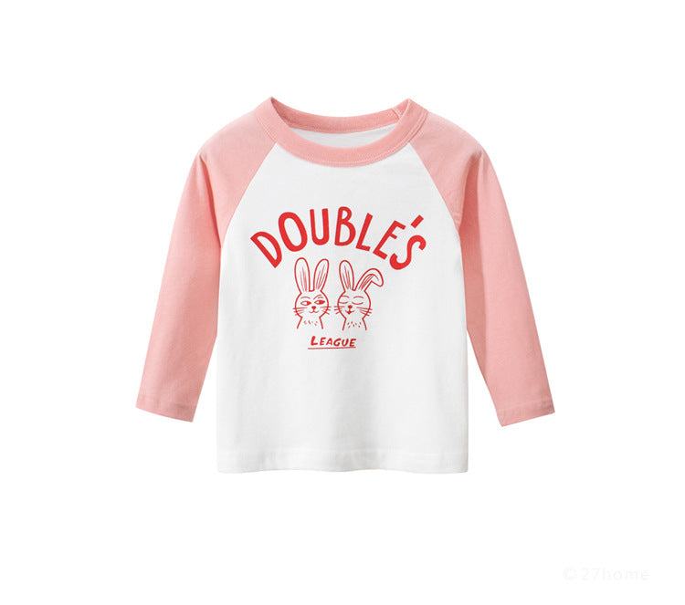 Long-Sleeved Twin Bunny T-Shirt