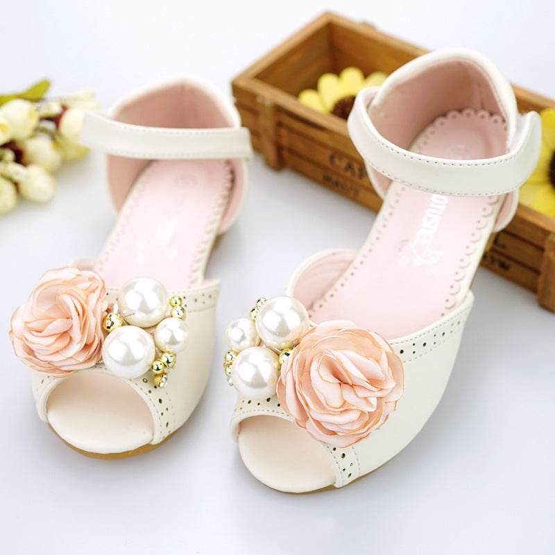 Big Kids Korean Style Flower Princess Comfortable Sandals