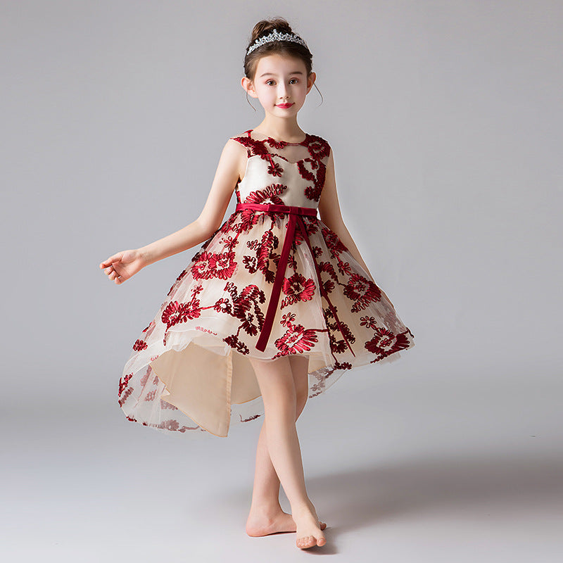 Girls Casual Short tail Princess Dress