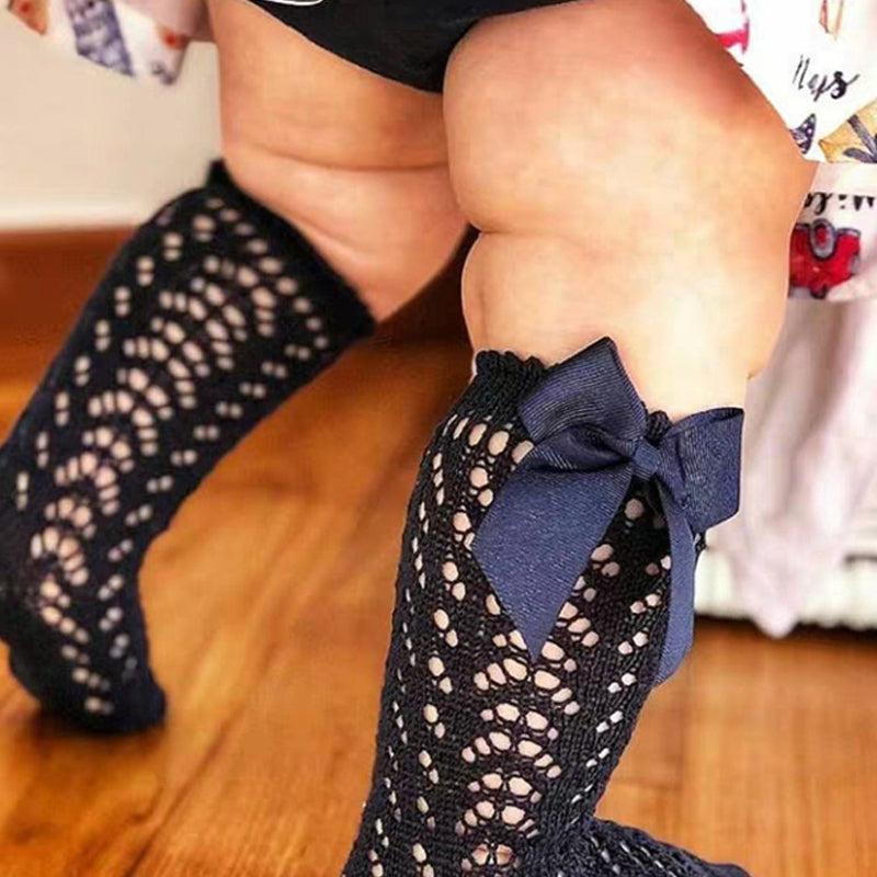 Cute Cotton Girls Knee High breathable Socks