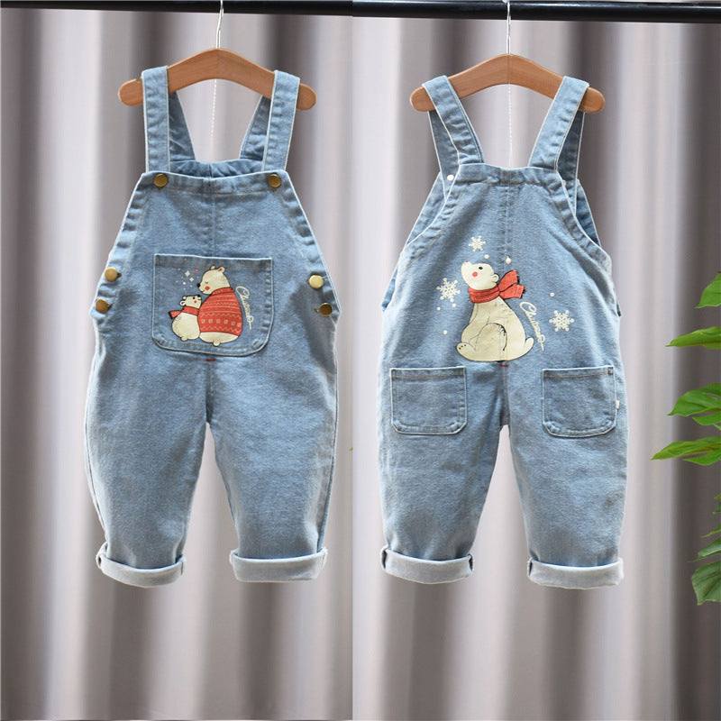 New Style Children's Overalls Jeans Jumper