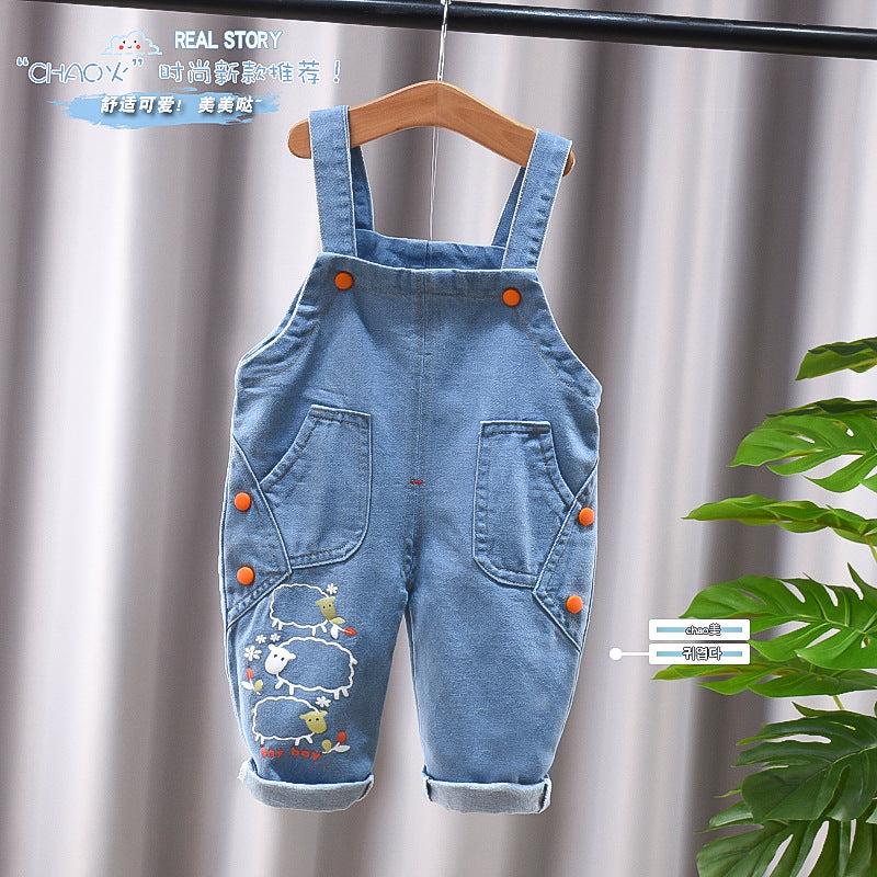 New Style Children's Overalls Jeans Jumper