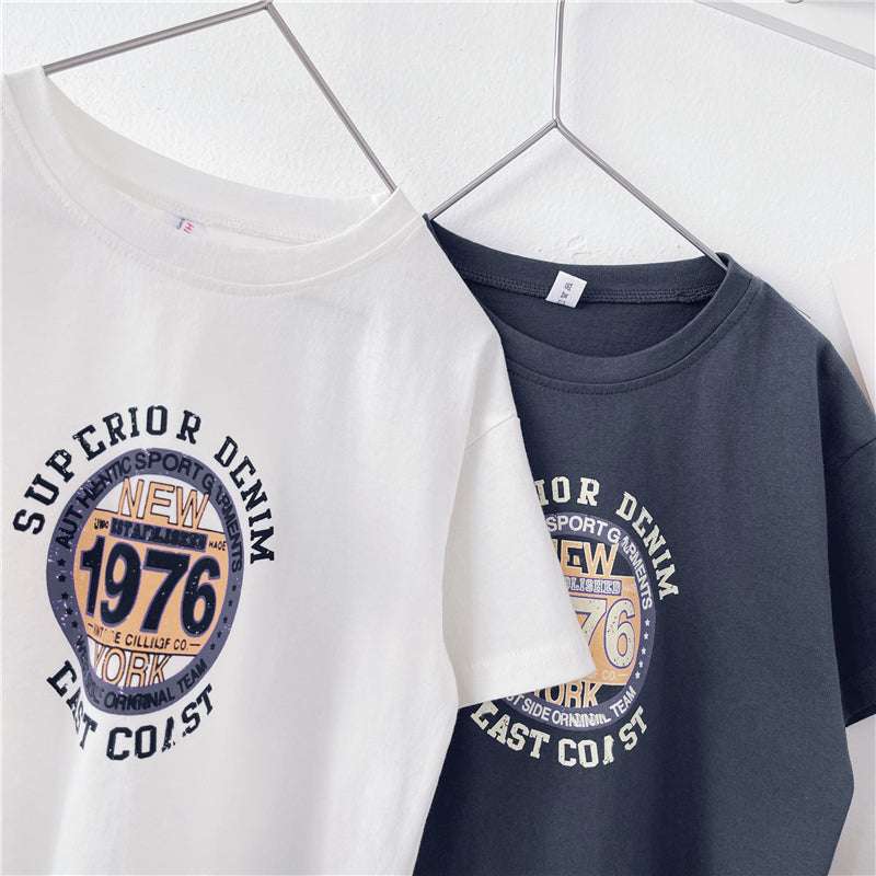 Children Short Sleeve Western Style T-Shirt