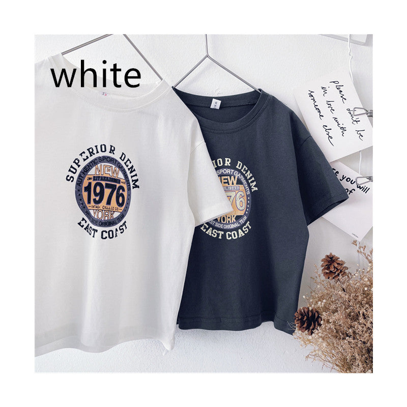 Children Short Sleeve Western Style T-Shirt