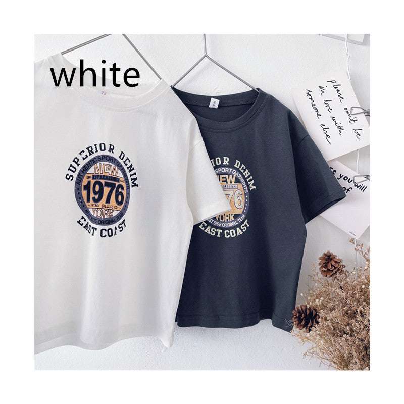 Children Short Sleeve Western Style T-Shirt