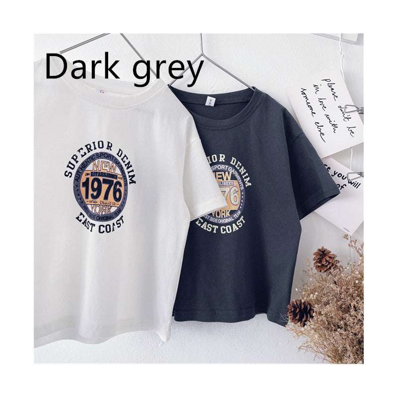 Children Short Sleeve Western Style T-Shirt