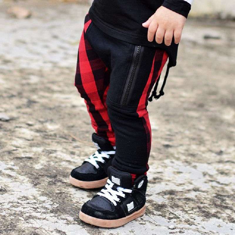 Fashion Toddler Boys Plaid Pants