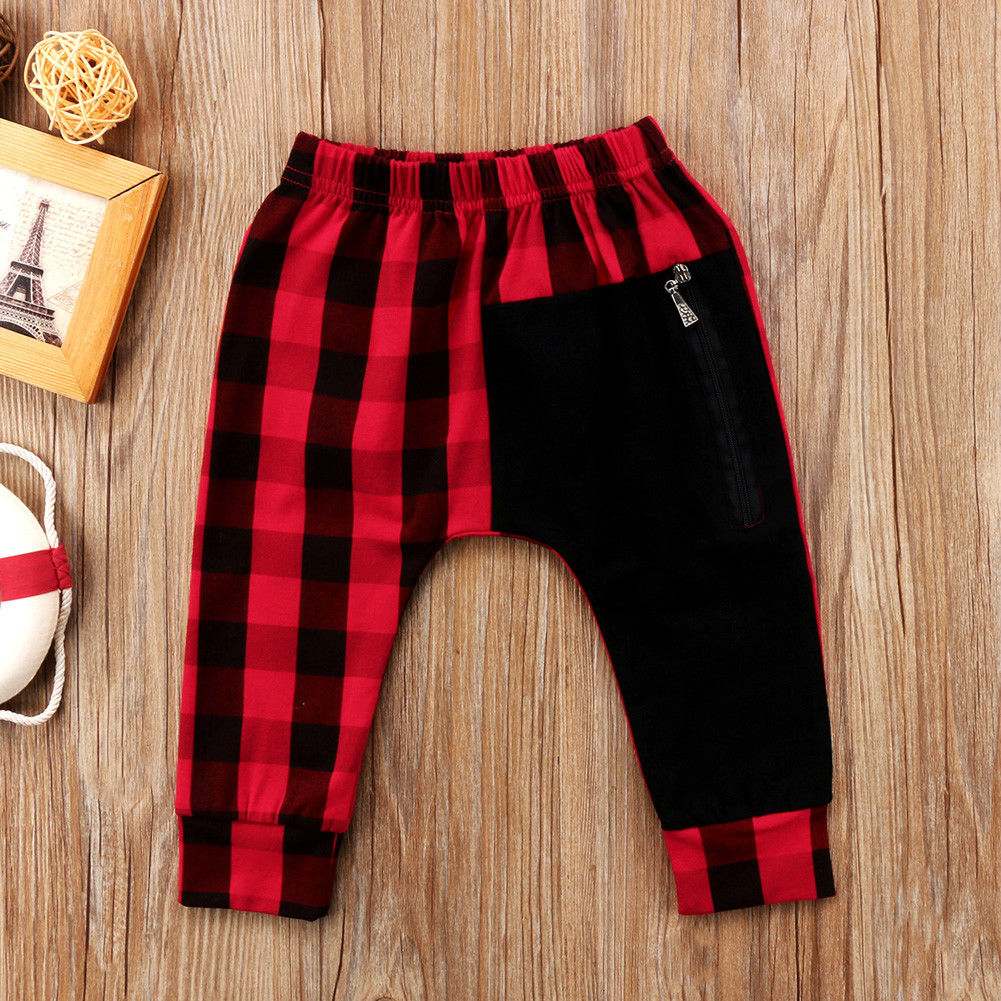 Fashion Toddler Boys Plaid Pants