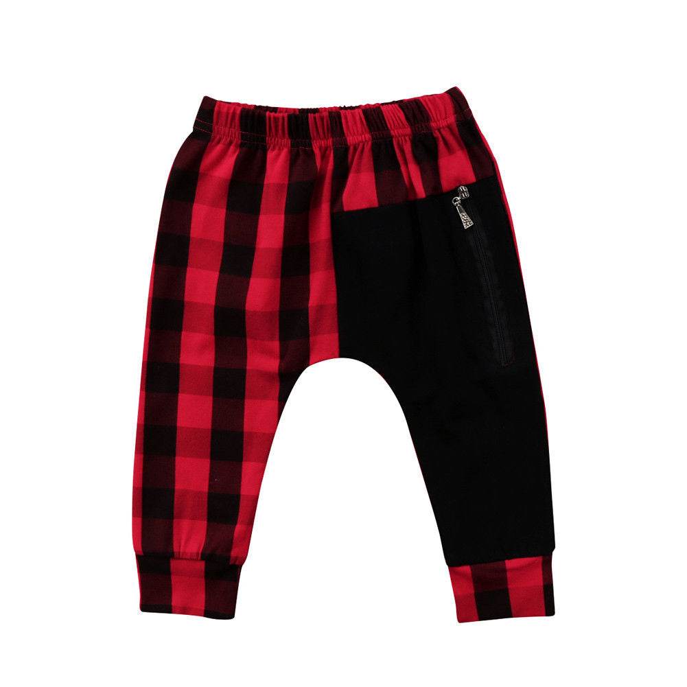 Fashion Toddler Boys Plaid Pants