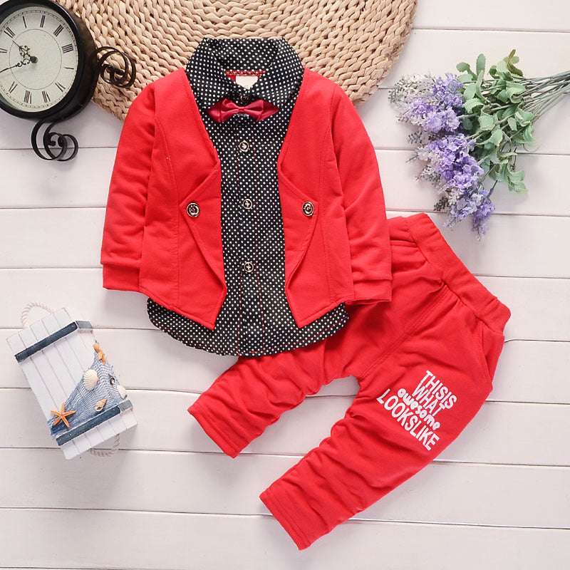 New Design Style Toddler Boys Casual Suit Set