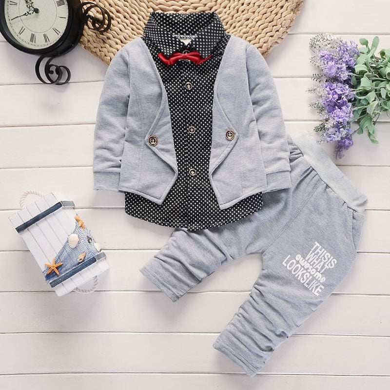 New Design Style Toddler Boys Casual Suit Set