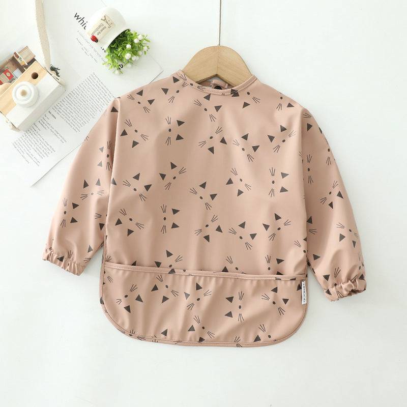 Children's waterproof with pockets Feeding Coat