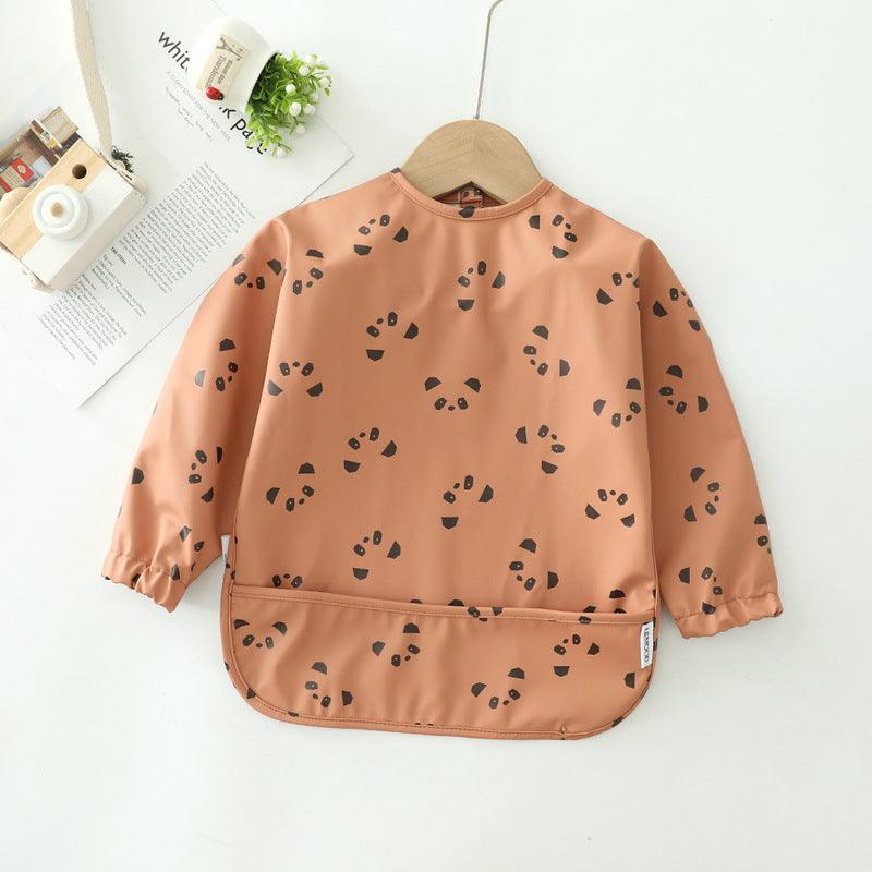 Children's waterproof with pockets Feeding Coat