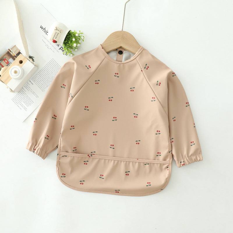Children's waterproof with pockets Feeding Coat
