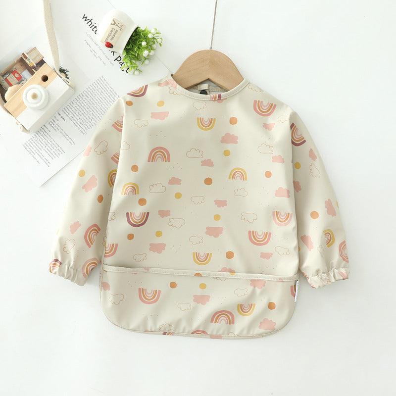Children's waterproof with pockets Feeding Coat