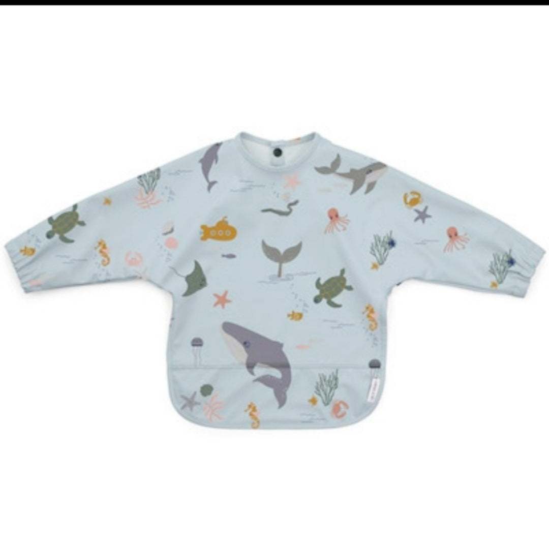 Children's waterproof with pockets Feeding Coat