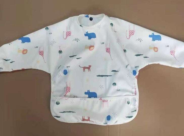 Children's waterproof with pockets Feeding Coat