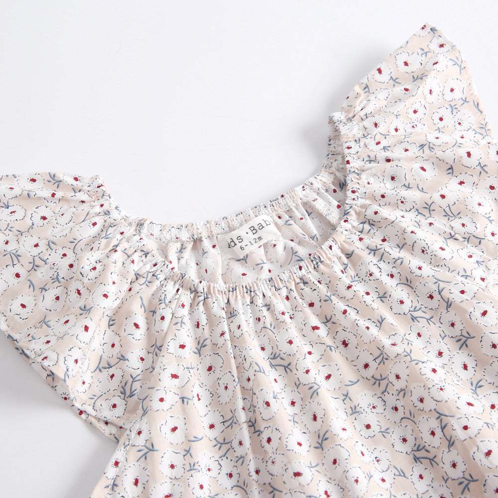 Floral Romper Briefs Baby Two Piece Set