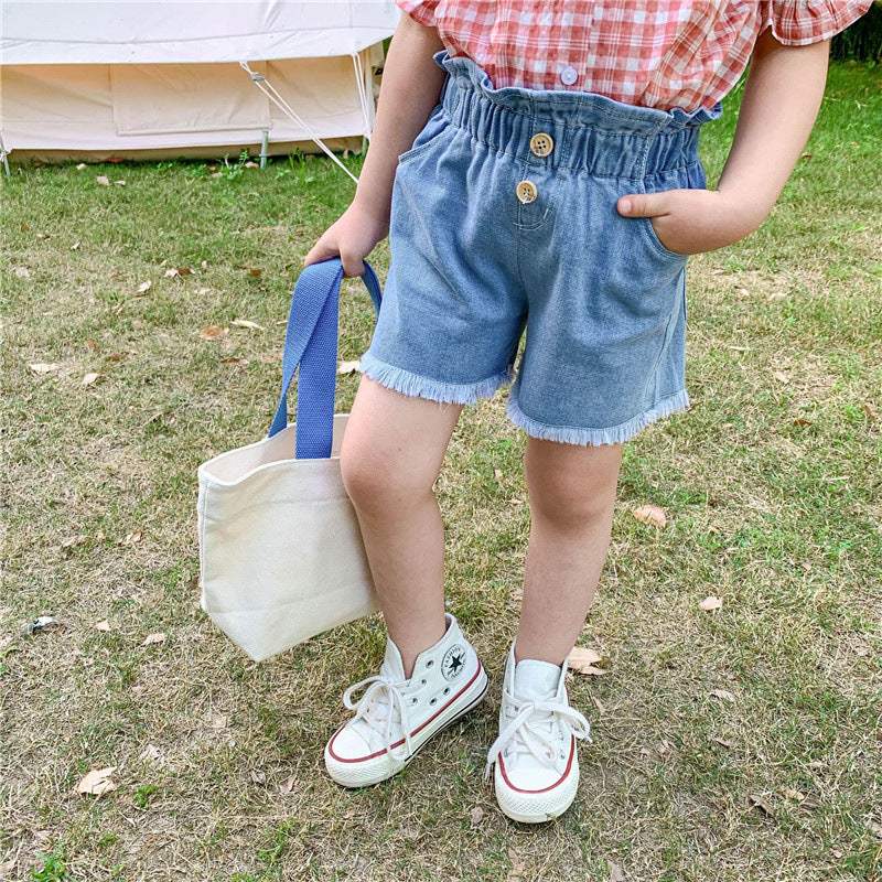 Girls High Waist Summer Hot Shorts