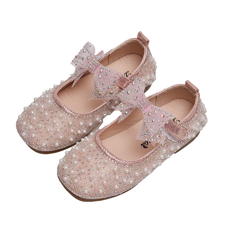 New Korean Fashion Diamond Little Girl Shoes