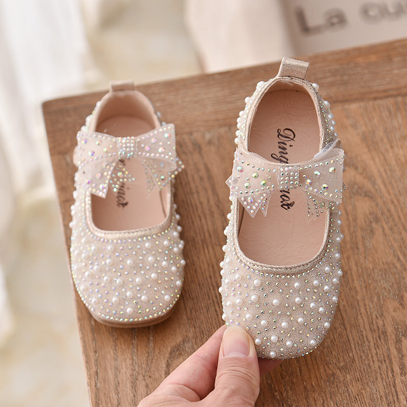 New Korean Fashion Diamond Little Girl Shoes