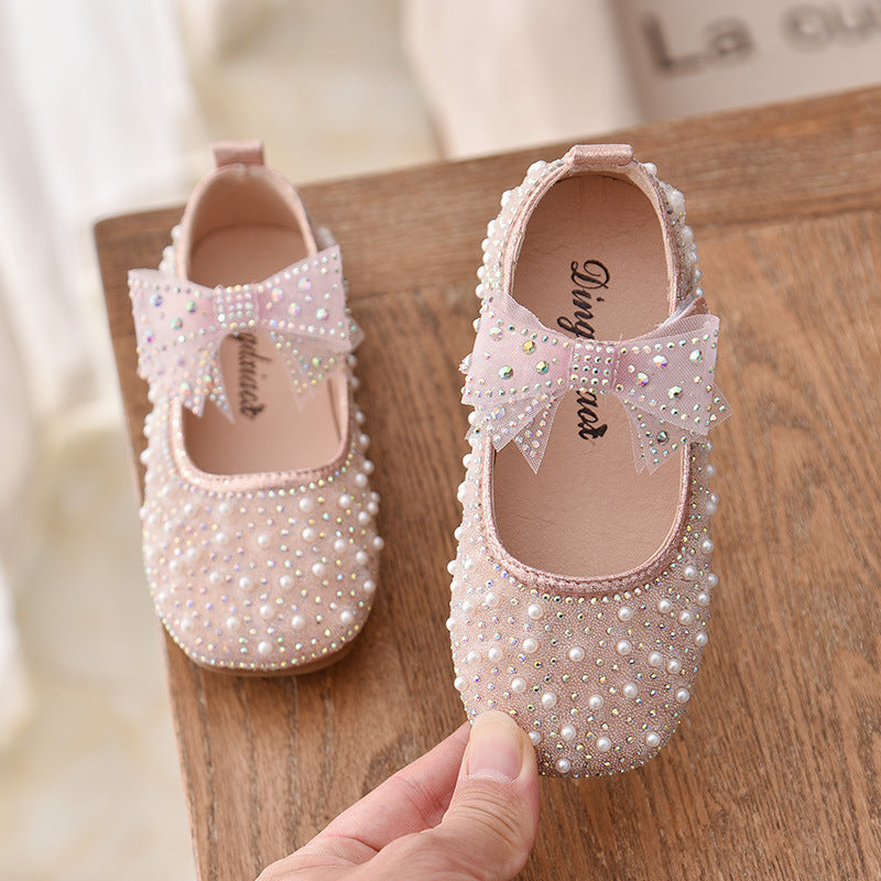 New Korean Fashion Diamond Little Girl Shoes
