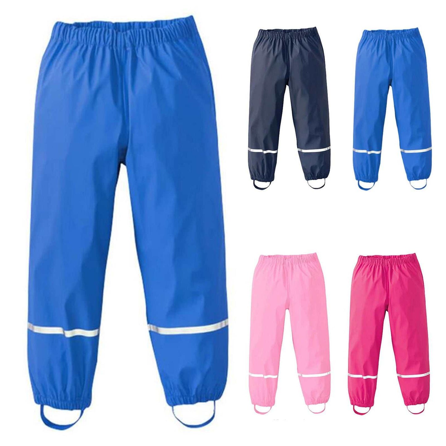 Kids Breathable Waterproof Rain Pants