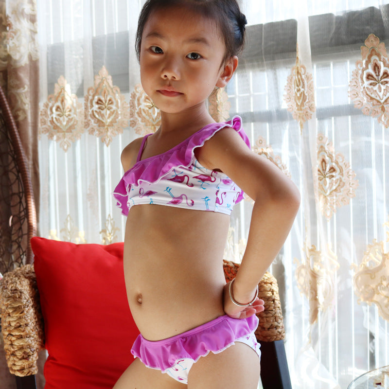 Girls Flamingo Bikini 2pc Swimsuit