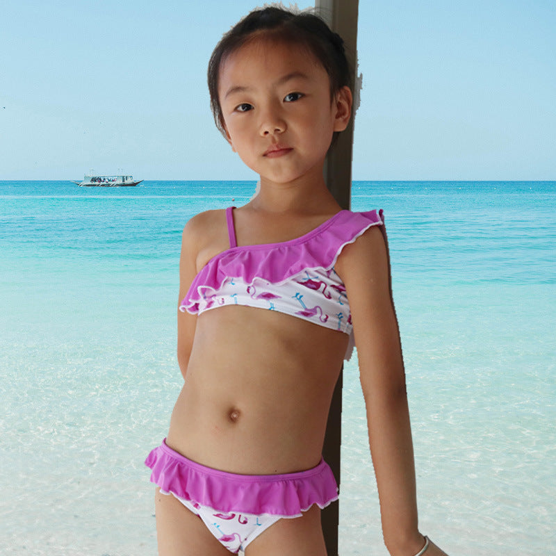 Girls Flamingo Bikini 2pc Swimsuit