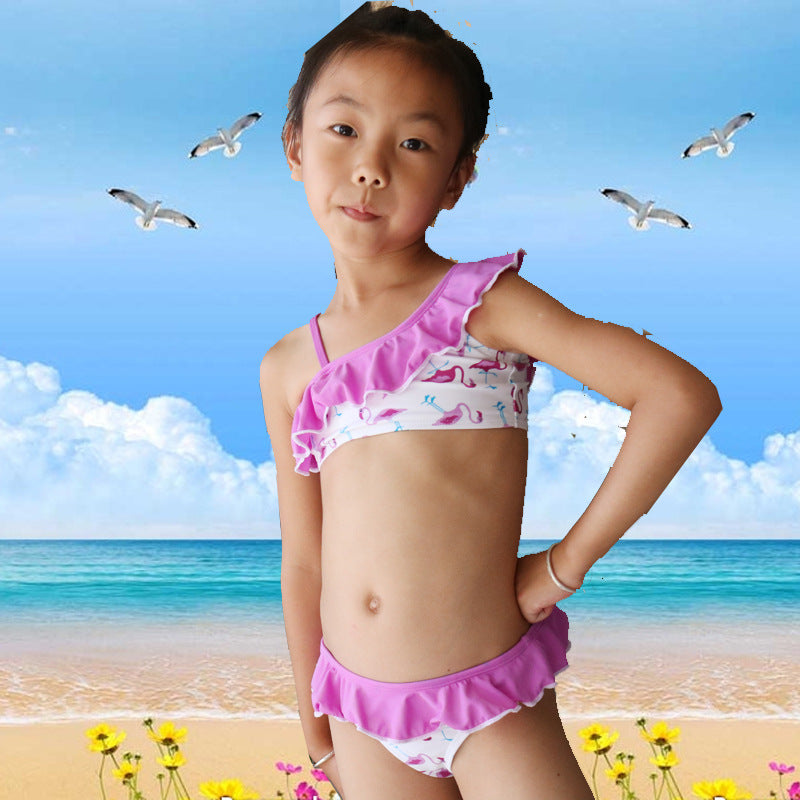 Girls Flamingo Bikini 2pc Swimsuit
