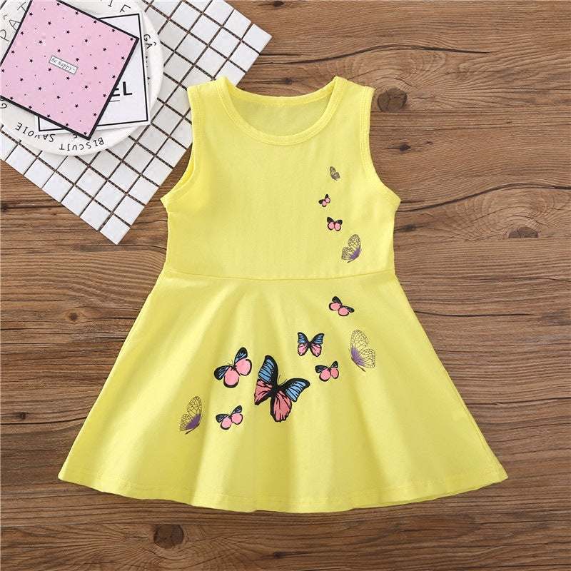 Western-Style Butterfly Girls Trendy Dress