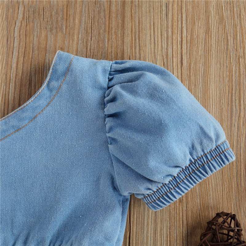 Toddler Girls Halter Denim 2pc Set