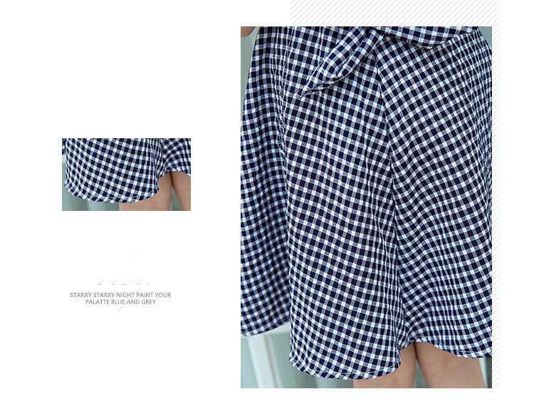 Girls Summer Plaid Style Love Dress