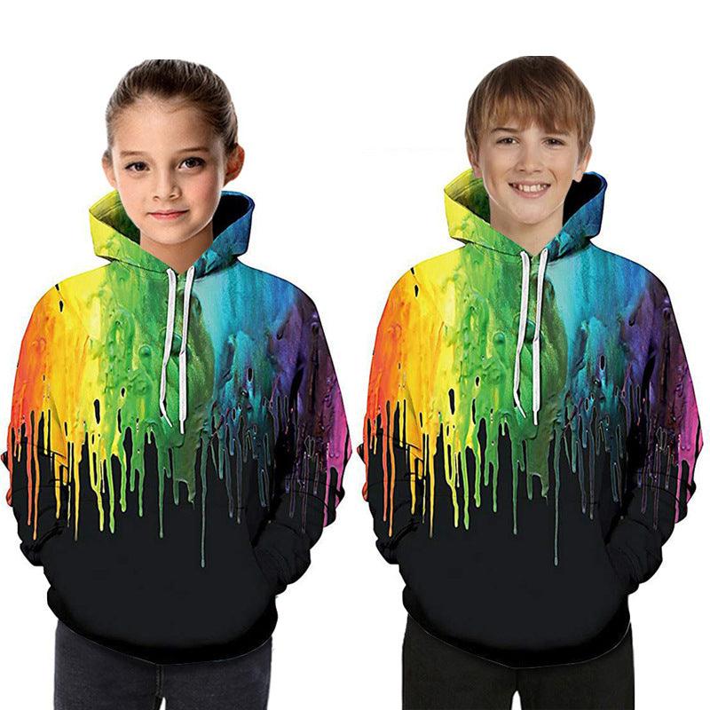 Digital Printed Children's Hooded Sweater