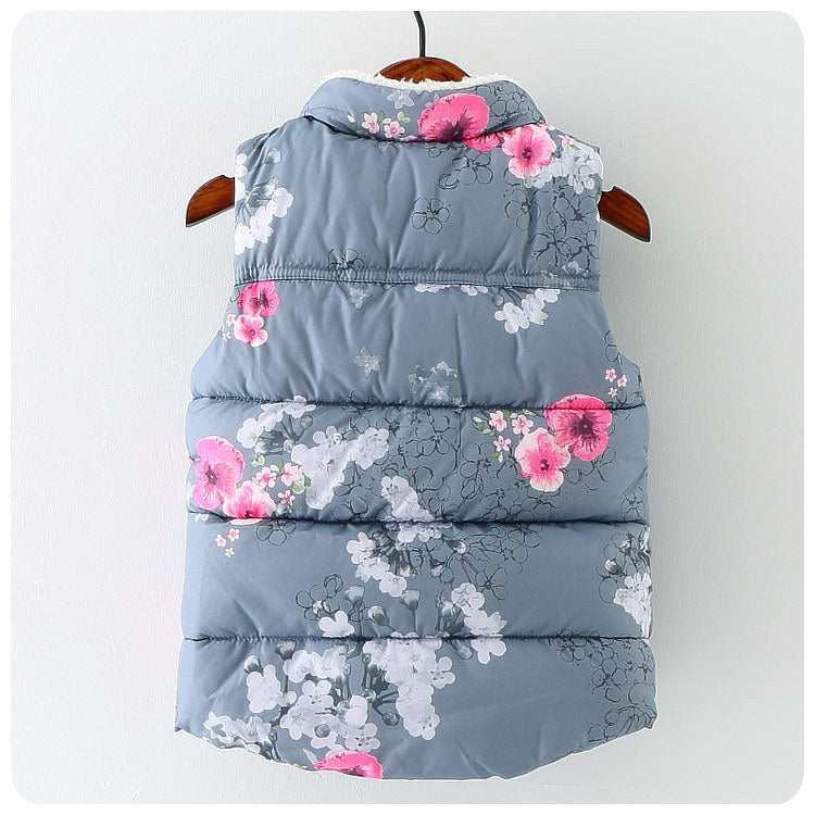 Girls Floral Vest - Europe and America Style for Kids