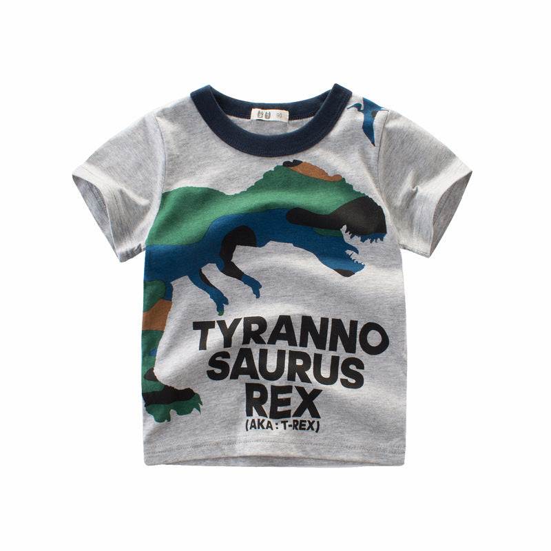 Summer Boys Short Sleeved Full Printed T Shirt