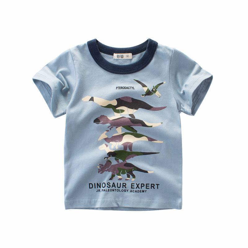 Summer Boys Short Sleeved Full Printed T Shirt