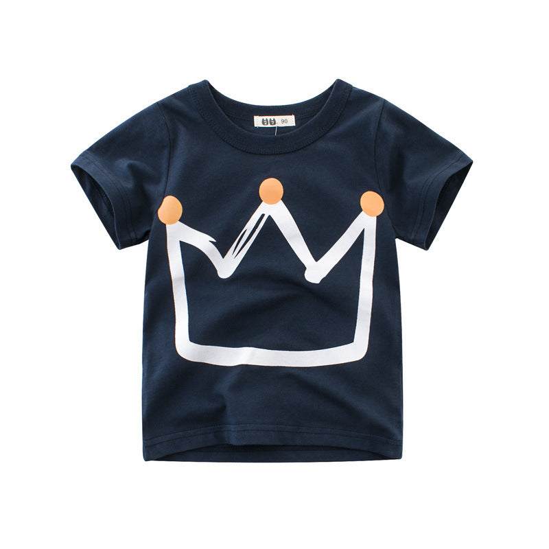 Summer Boys Short Sleeved Full Printed T Shirt
