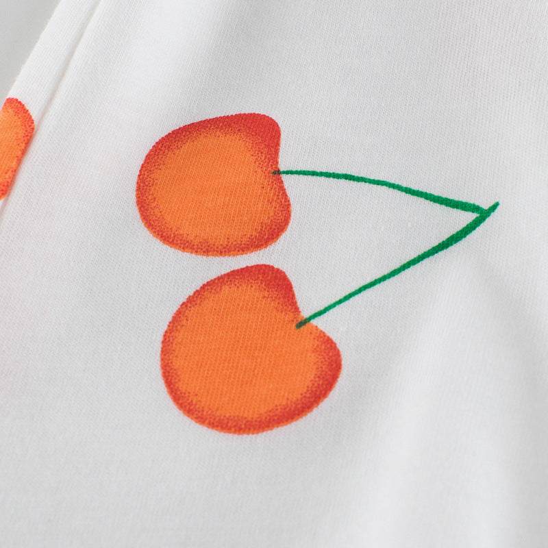 Girls Cherry Short-Sleeved T-Shirt - Style for Summer