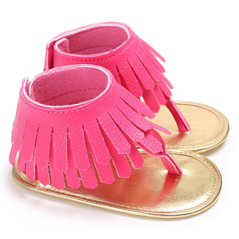 Baby Girl Toddler Tassel Soft Sole Sandals