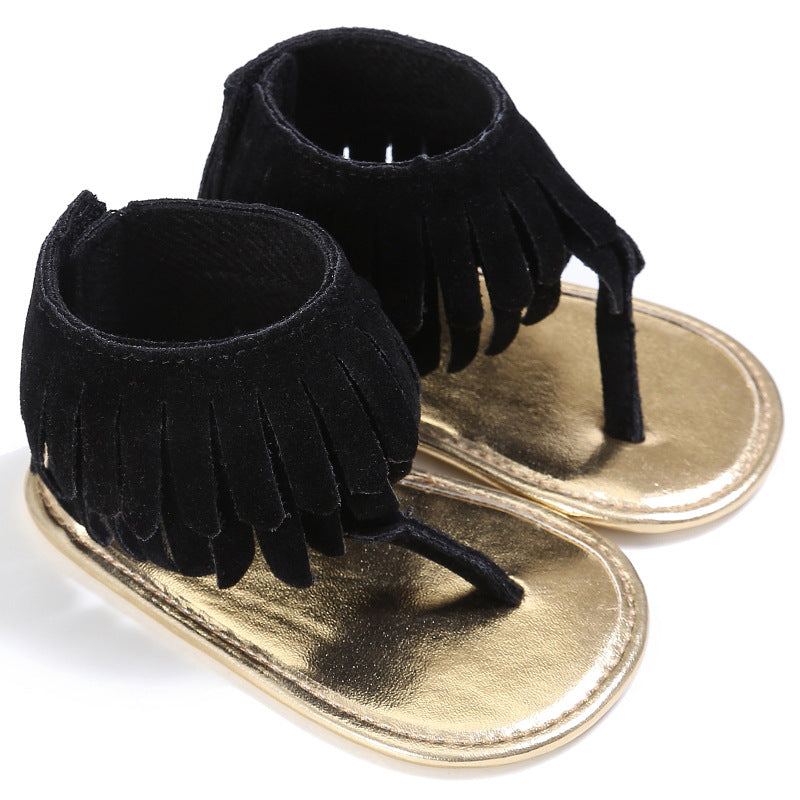 Baby Girl Toddler Tassel Soft Sole Sandals