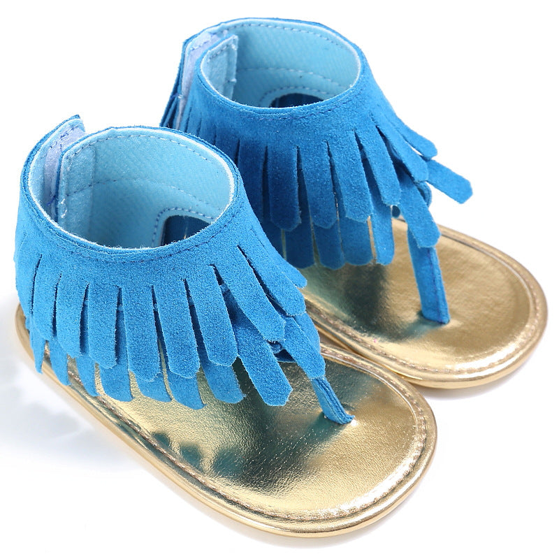 Baby Girl Toddler Tassel Soft Sole Sandals