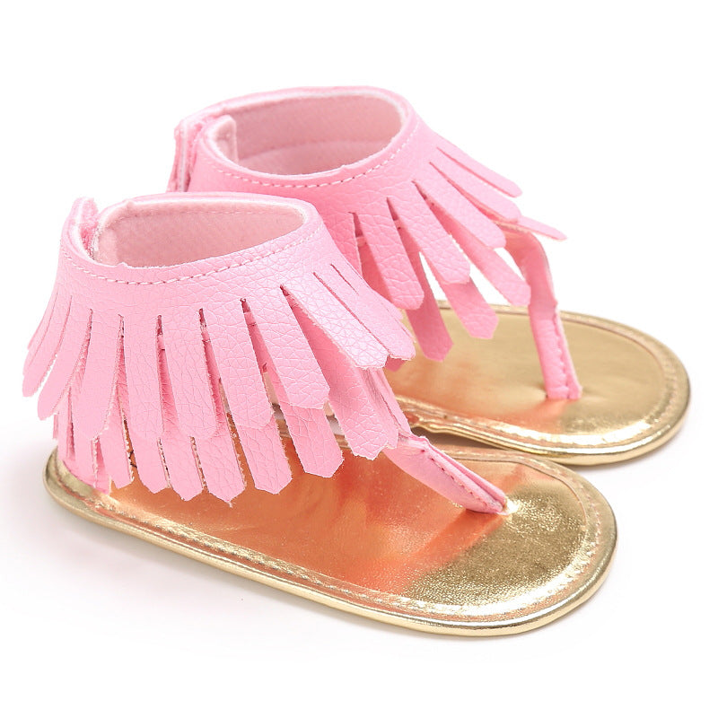 Baby Girl Toddler Tassel Soft Sole Sandals