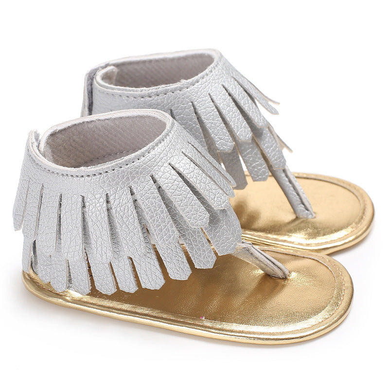 Baby Girl Toddler Tassel Soft Sole Sandals