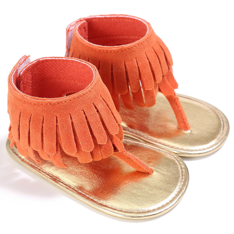 Baby Girl Toddler Tassel Soft Sole Sandals