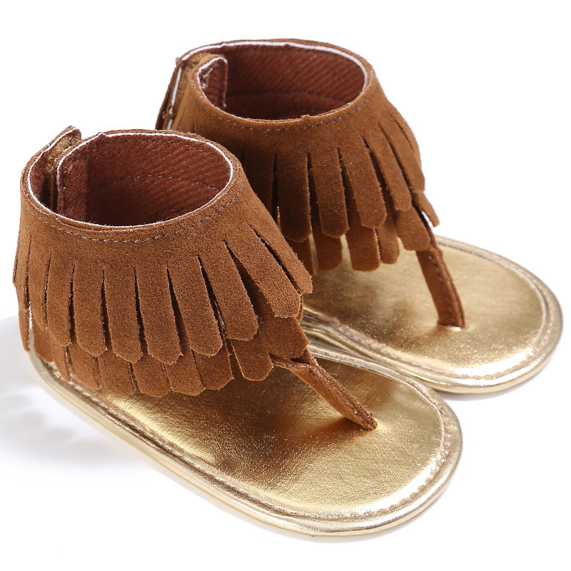 Baby Girl Toddler Tassel Soft Sole Sandals