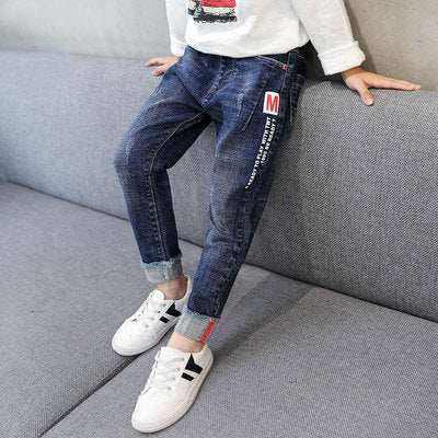 Kids Boy Jeans Casual Straight long