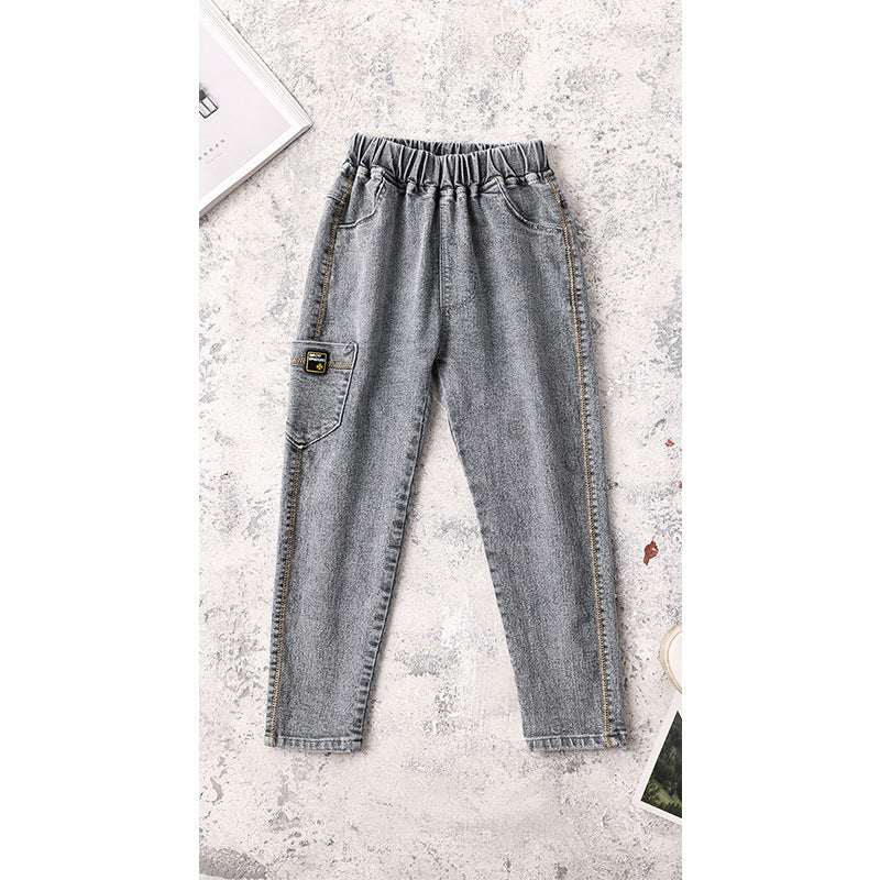 Kids Boy Jeans Casual Straight long